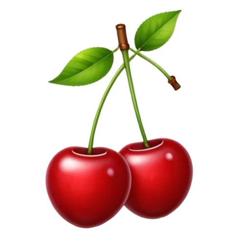 2 Cherries with white number 8 on the inside on one stem  sticker
