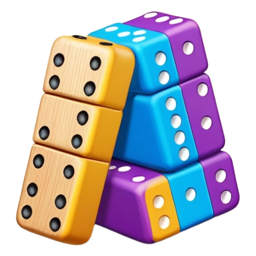 colorful Domino pieces sticker