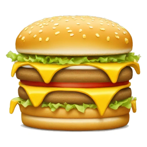 Mcdonalds Big Mac with no big mac words on it sticker