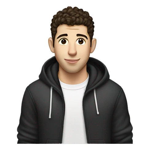 nick jonas wearing thick hoodie sticker