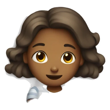 A girl going to sleep sticker