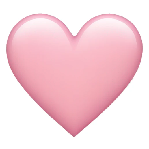 Light pink heart sticker