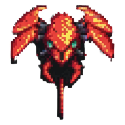 'ZETRIX' in bold red pixel art style, transparent background sticker