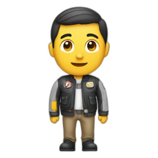 navigation-with-moto-car-walk sticker