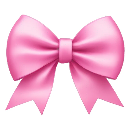 Pink bow sticker