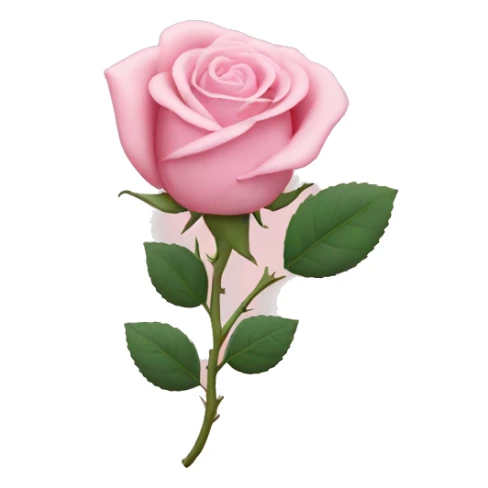 baby pink rose shaped as a heart  sticker