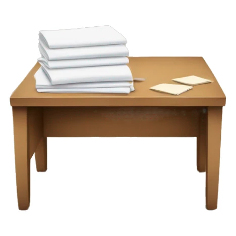 desk full of school sheets sticker