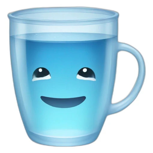 A cup of water sticker