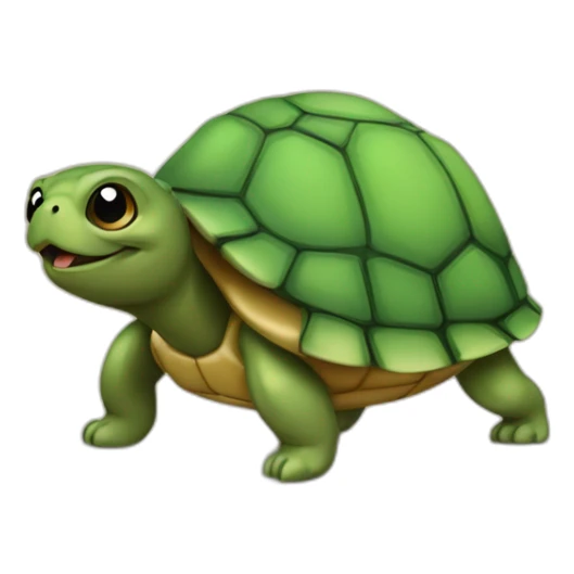 Tortue sur un chiens sticker