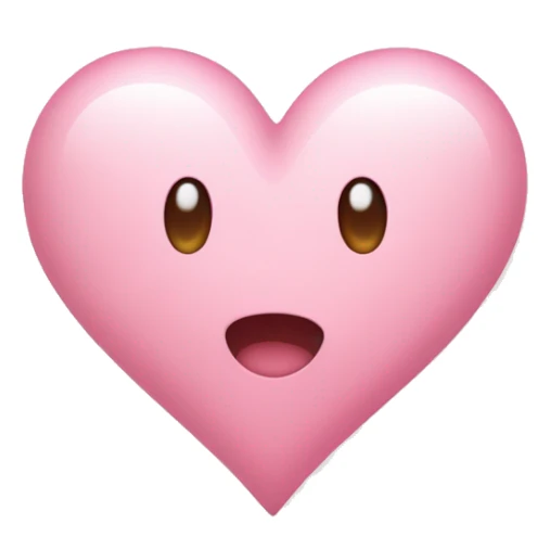 Light pink heart  sticker