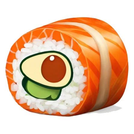 california crunch sushi roll sticker