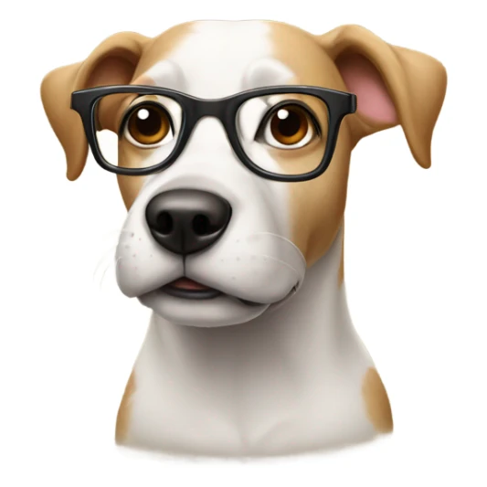 Un Chien à lunette  sticker