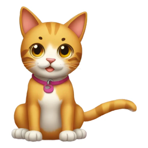 cat in the gym doing terra sticker