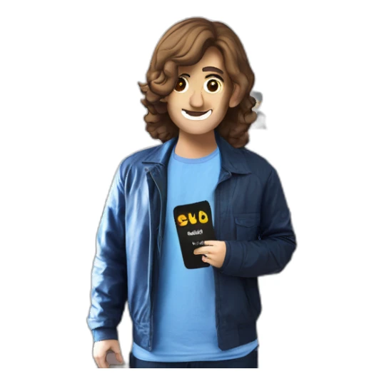 happy office worker selfie sticker