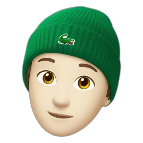 Friends lacoste beanie with lacoste sticker