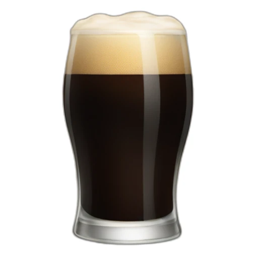 Glass of stout sticker