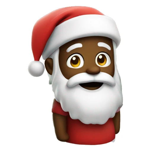 santa on an island sticker