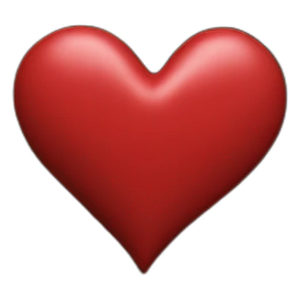 Red leather heart with black lace border sticker