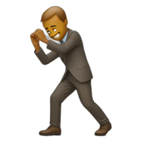 Un homme qui dab sticker