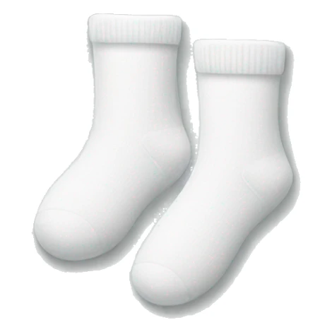 a pair of white socks sticker