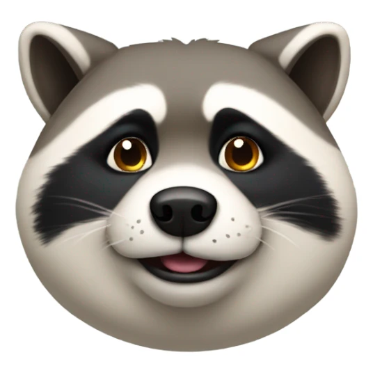 fat dog raccoon sticker