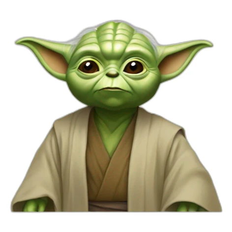 Yoda qui fait du cheval sticker