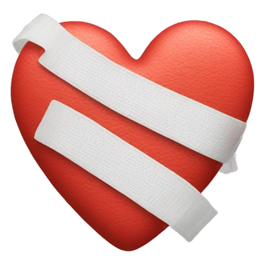 Heart and bandage sticker