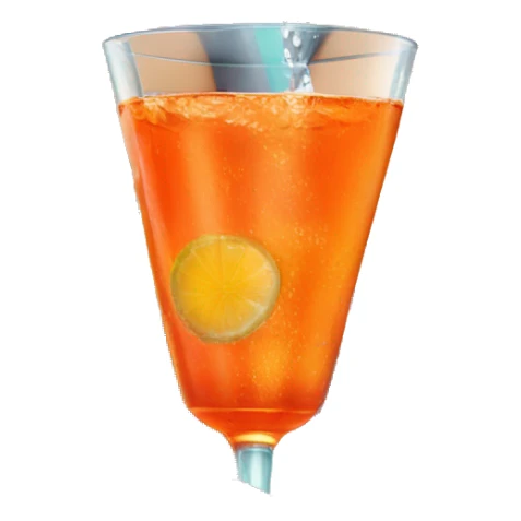 Three beautiful bright skin mermaids drinking aperol sticker