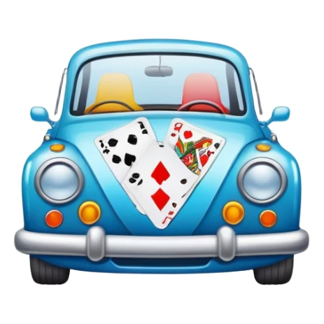 car in card sticker