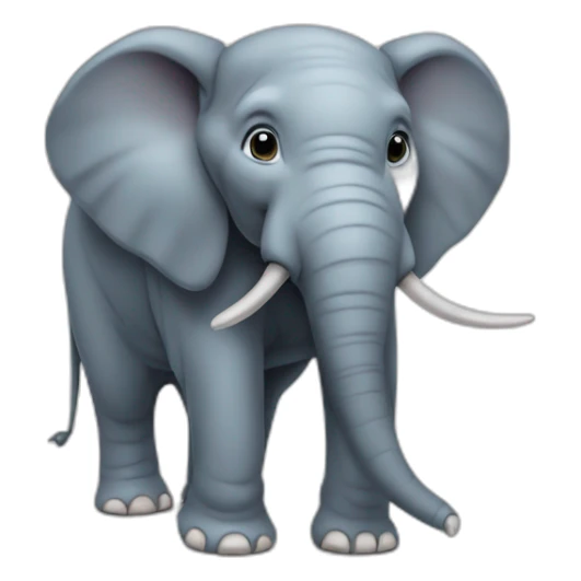 Un éléphant sur une souris sticker