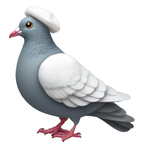 pigeon with a white bonnet from handmaid's tale sticker