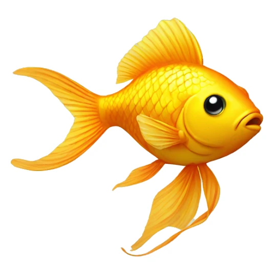 golden fish sticker