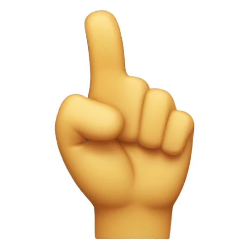 emoji with a single hand with two thumbs, one pointing up and one pointing down, indicating a merge of both thumbs up and thumbs down emoji sticker