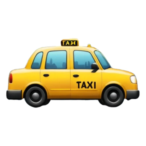 City Rain Scenes, Taxi reflection + puddle. sticker