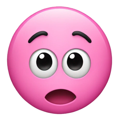 The letter M in pink
 Surprised gesture sticker