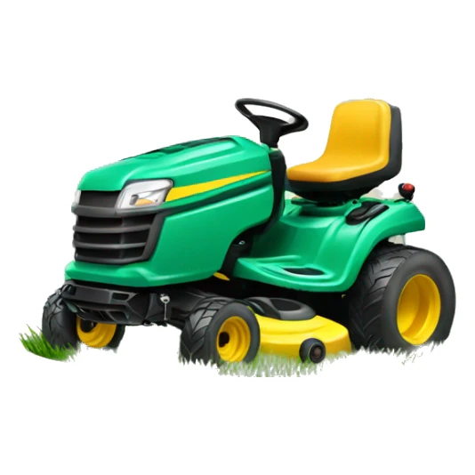 Lawn mower happy birthday  sticker