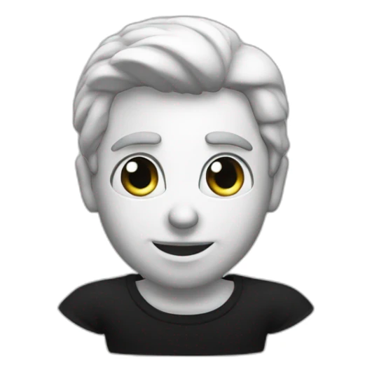 a man from italy white black t-shitt sticker