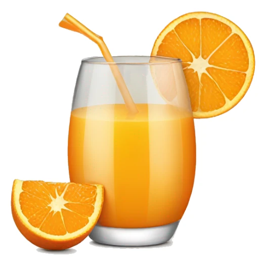 Orange juice sticker