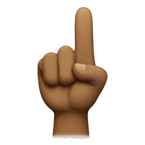 peace sign with the thumb out  sticker