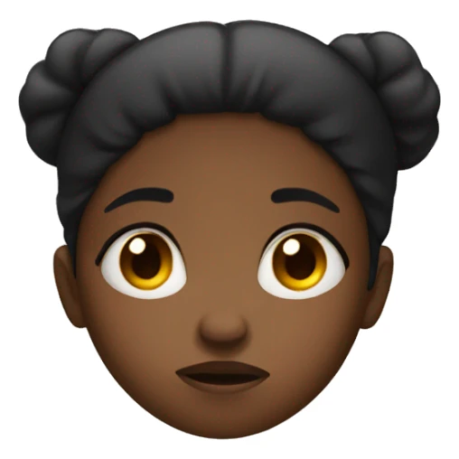 Black girl that is very sad and angry  sticker
