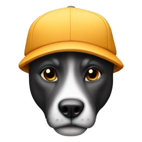 an animal with a cap written B sticker