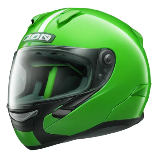 green motorbike sticker