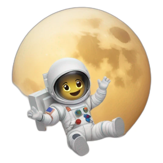 take me to the moon and back sticker