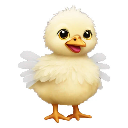 baby chicken wearing a tutu sticker