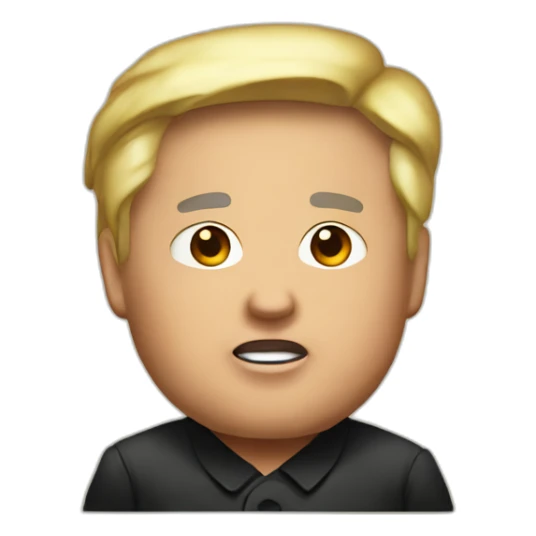 Kim jong trump sticker