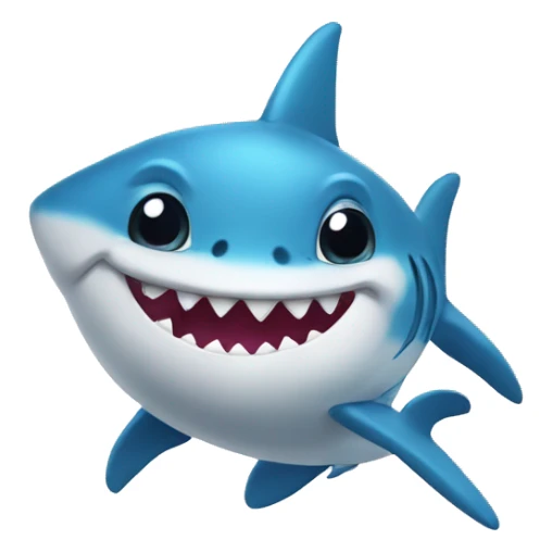 Baby shark with bow sticker