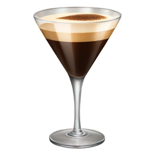 Espresso martini  in tall glass sticker