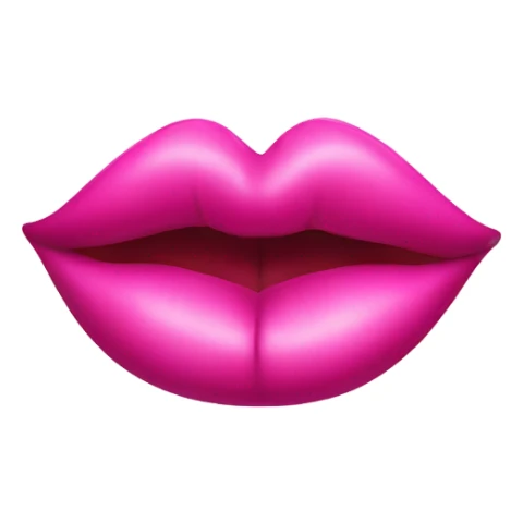 Pink kiss sticker