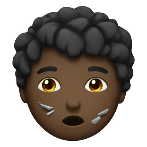 Black broken heart  sticker