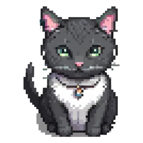 gato justiciero tierno sticker